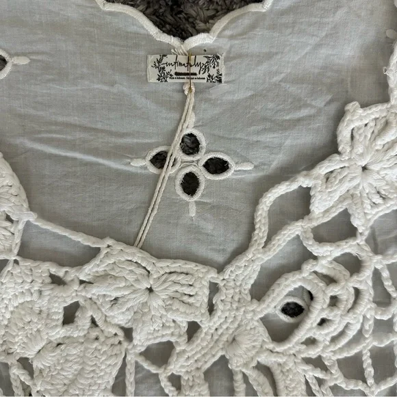 Free People Crochet Away Kaftan Size XS/S - Picture 10 of 16